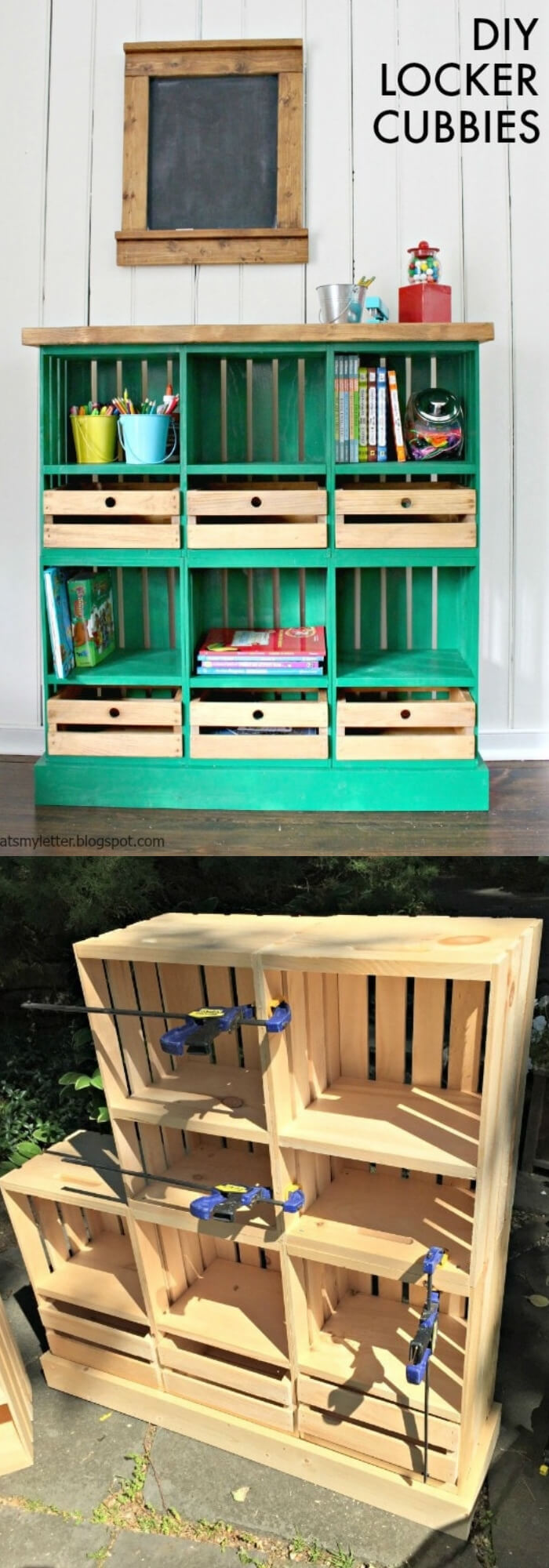 Crate Locker Cubbies | Best DIY Wood Crate Projects & Ideas