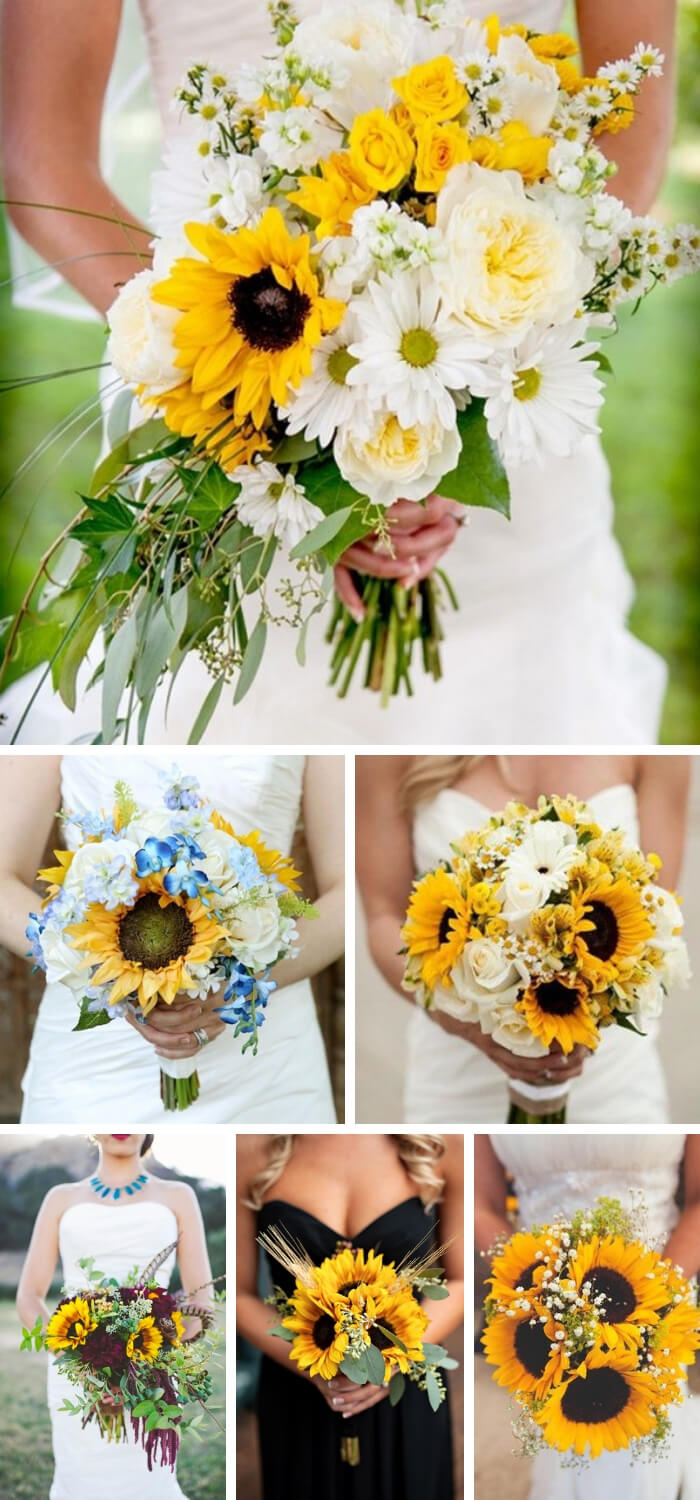 unflower Wedding Bouquets | Creative & Rustic Backyard Wedding Ideas For Summer & Fall