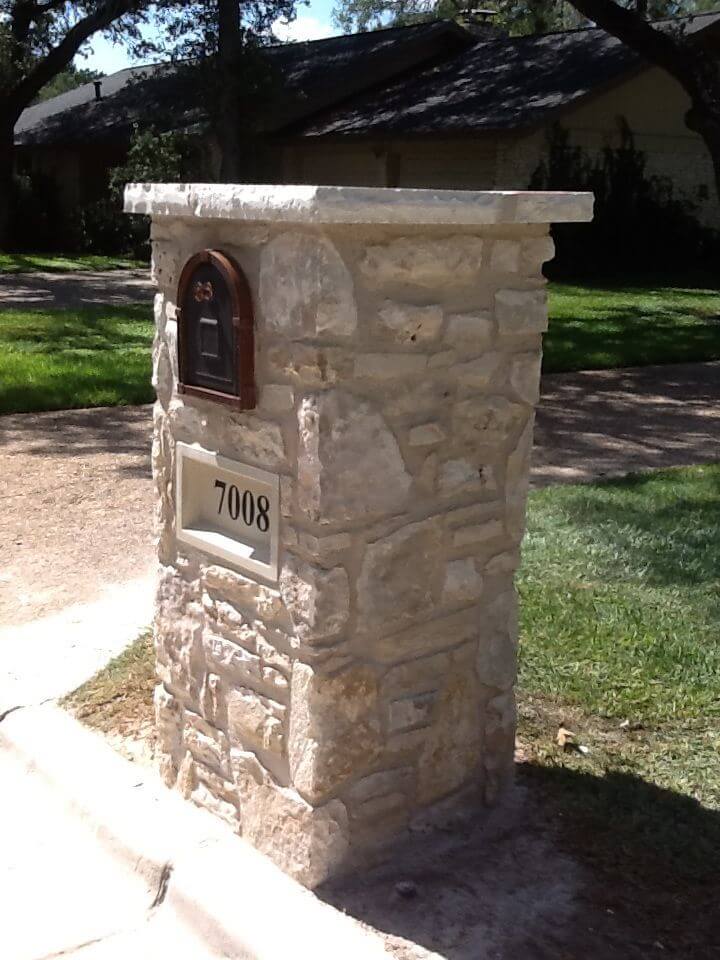 stone mailboxes | Best Mailbox Landscaping Ideas