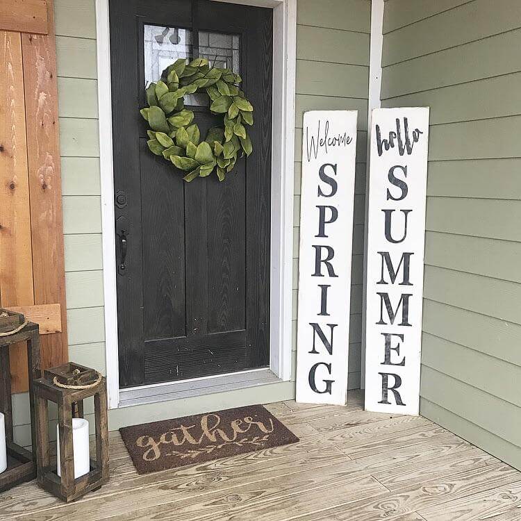 Hello Spring, Welcome Summer | Best Spring Porch Sign Decor Ideas & Designs