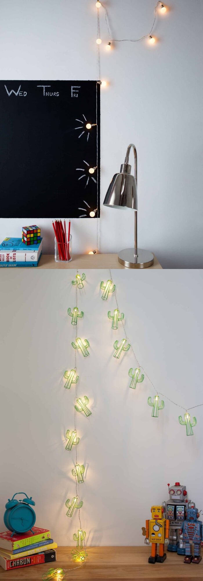 Study corner | Best Fairy Light Decoration Ideas