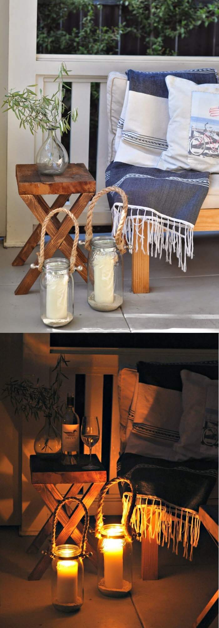 Pottery Barn Inspired Hyannis Lanterns | Trending & Vintage Porch Lighting Ideas & Designs | FarmFoodFamily.com