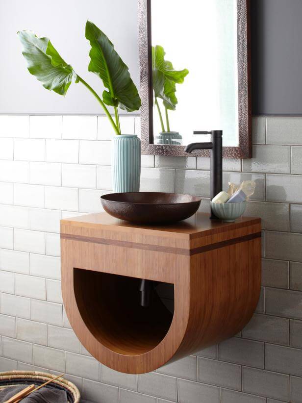 Minimal space | Best Small Bathroom Storage Designs & Ideas