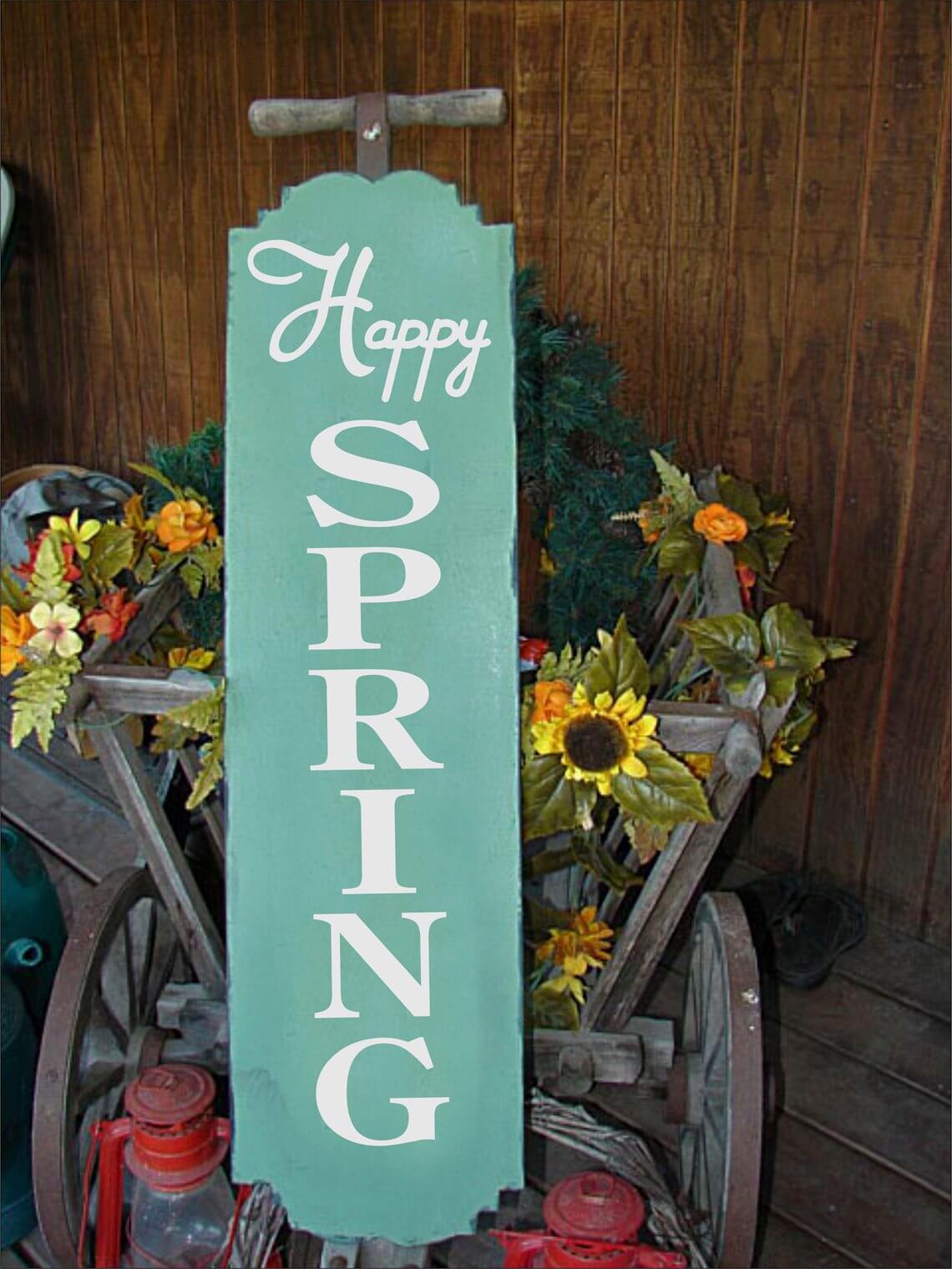 Welcome Sign Stencil | Best Spring Porch Sign Decor Ideas & Designs