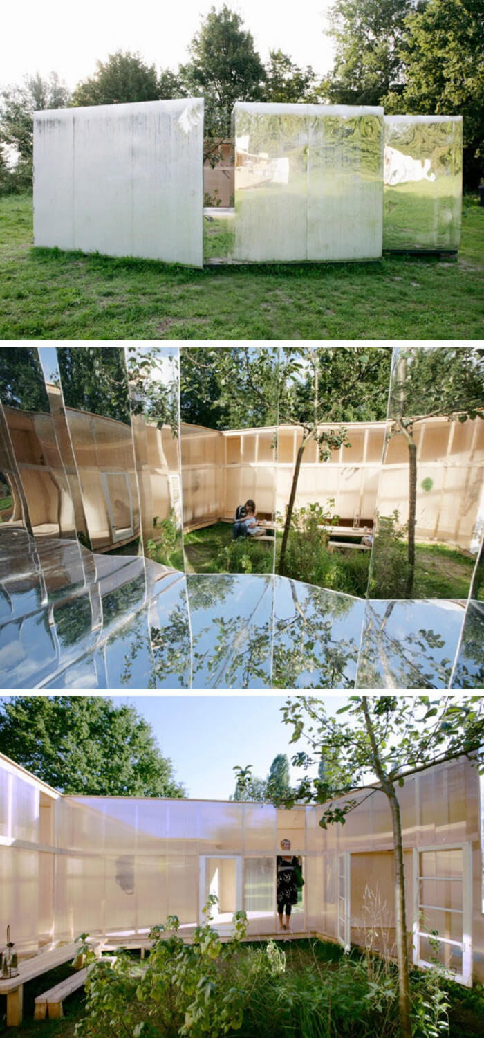 Backyard Pavilion ideas with mirrors