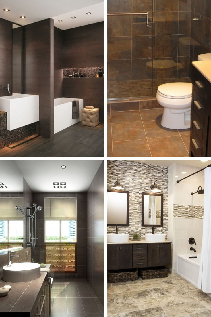 Brown Bathroom Tile Ideas 1 | Bathroom Tile Design: Ideas for Incorporating Tile into the Bathroom Design