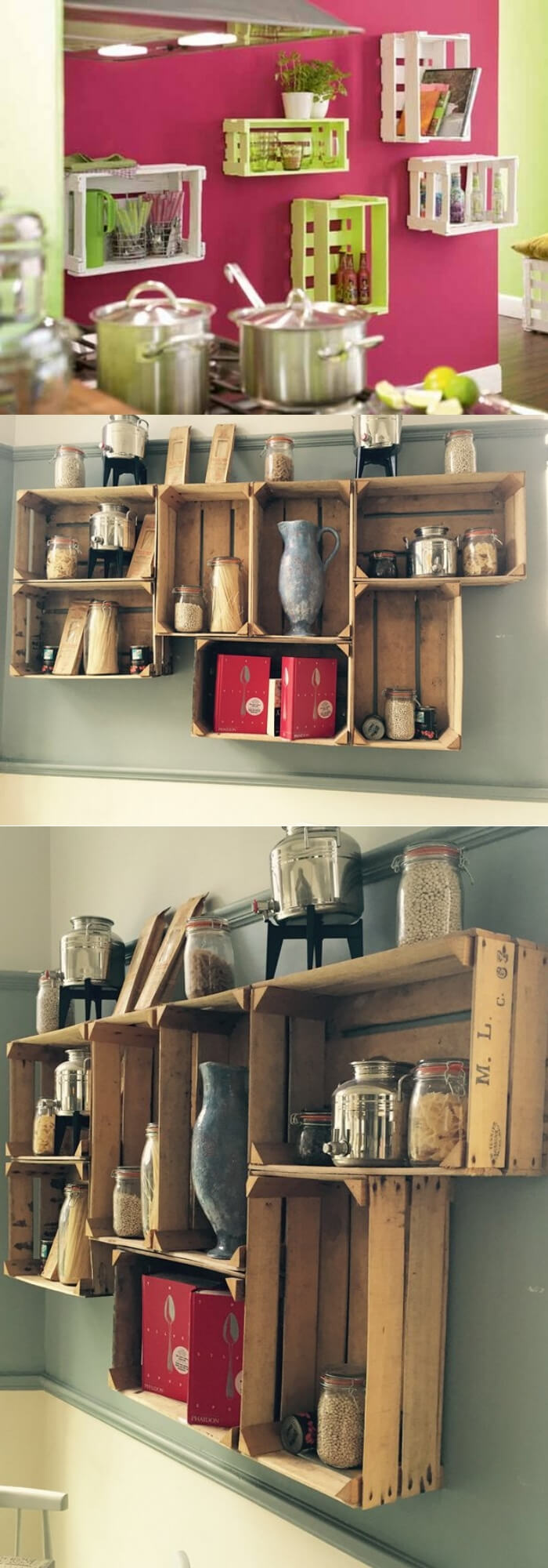 Storage bin for Kitchen | Best DIY Wood Crate Projects & Ideas