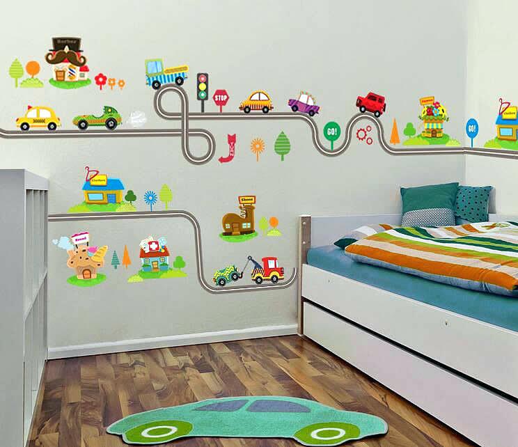 Train wall decor | Decorating a Train Theme Nursery or Bedroom
