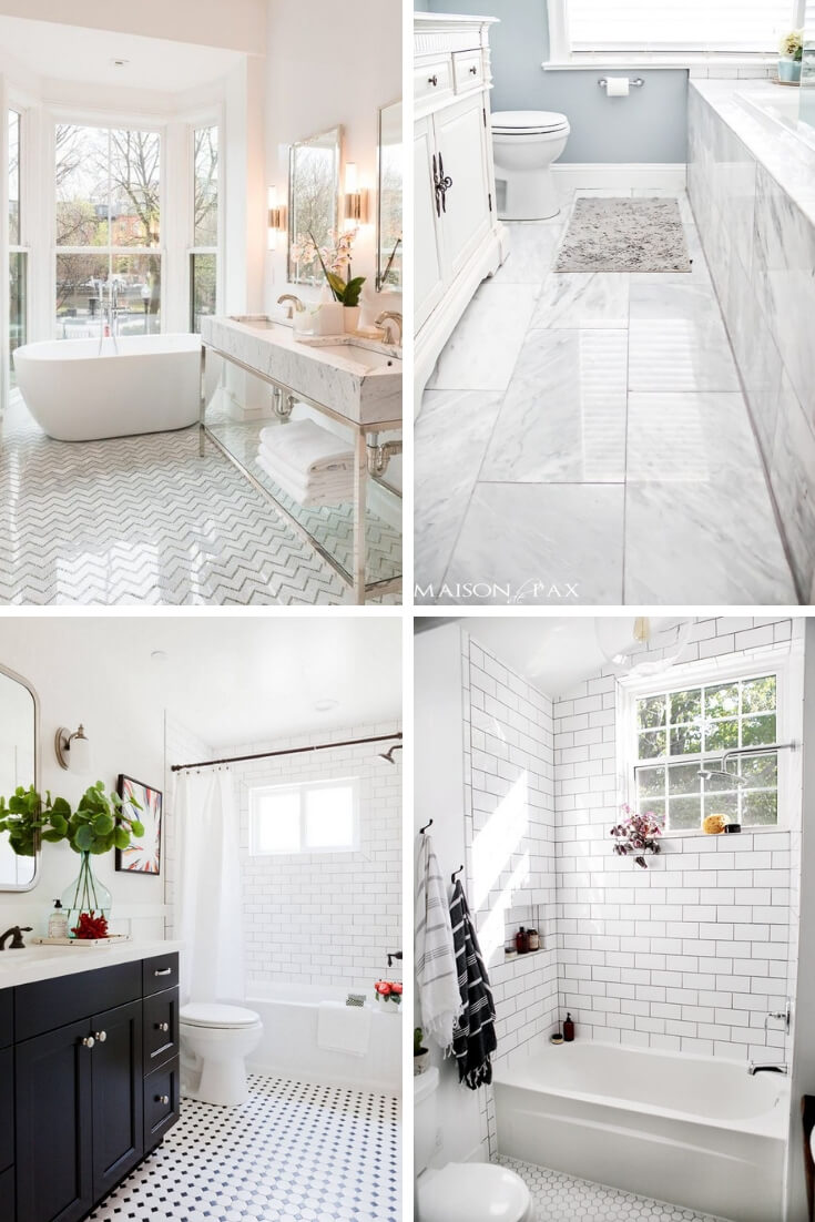 White Bathroom Tile Ideas 1 | Bathroom Tile Design: Ideas for Incorporating Tile into the Bathroom Design