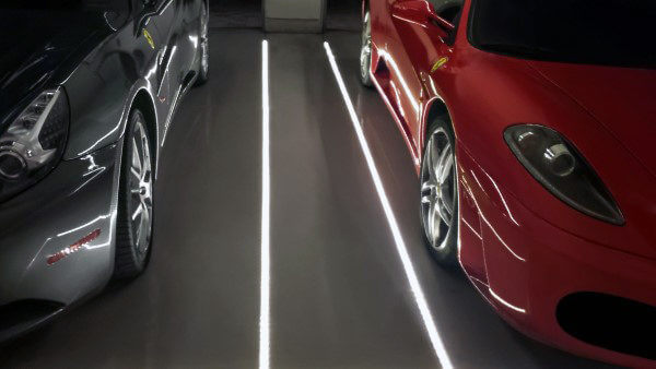 In floor led lighting | Best Garage Lighting Designs & Ideas