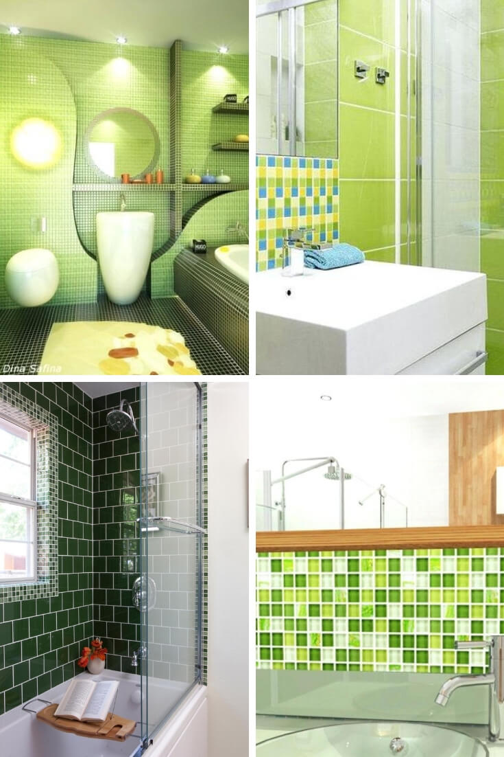 Green Bathroom Tile Ideas 1 | Bathroom Tile Design: Ideas for Incorporating Tile into the Bathroom Design