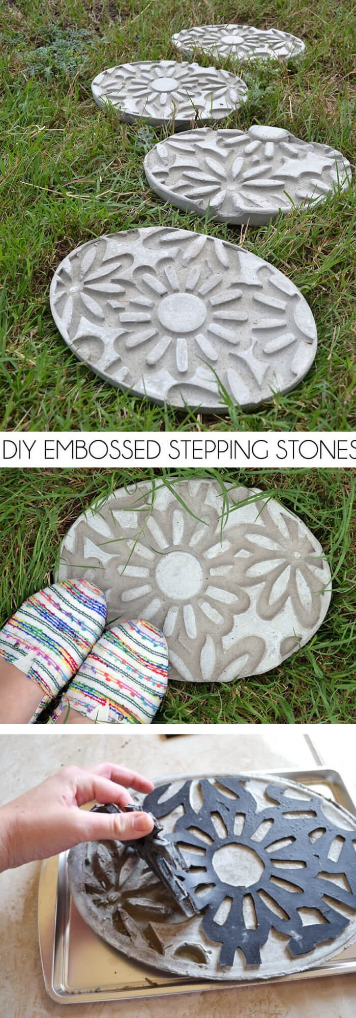 Embossed Stepping Stone