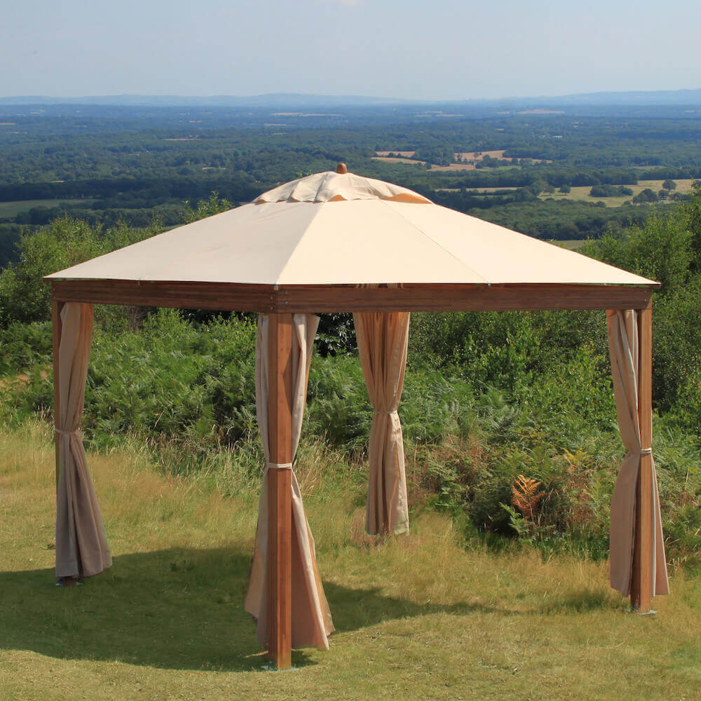 Portable Wood Backyard Pavilion ideas 