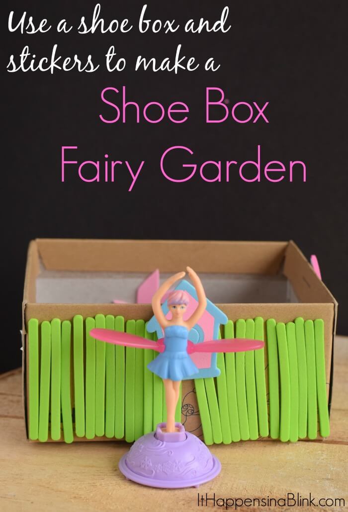 Shoe box fairy garden | Best Repurposed Garden Ideas Using Shoe Box