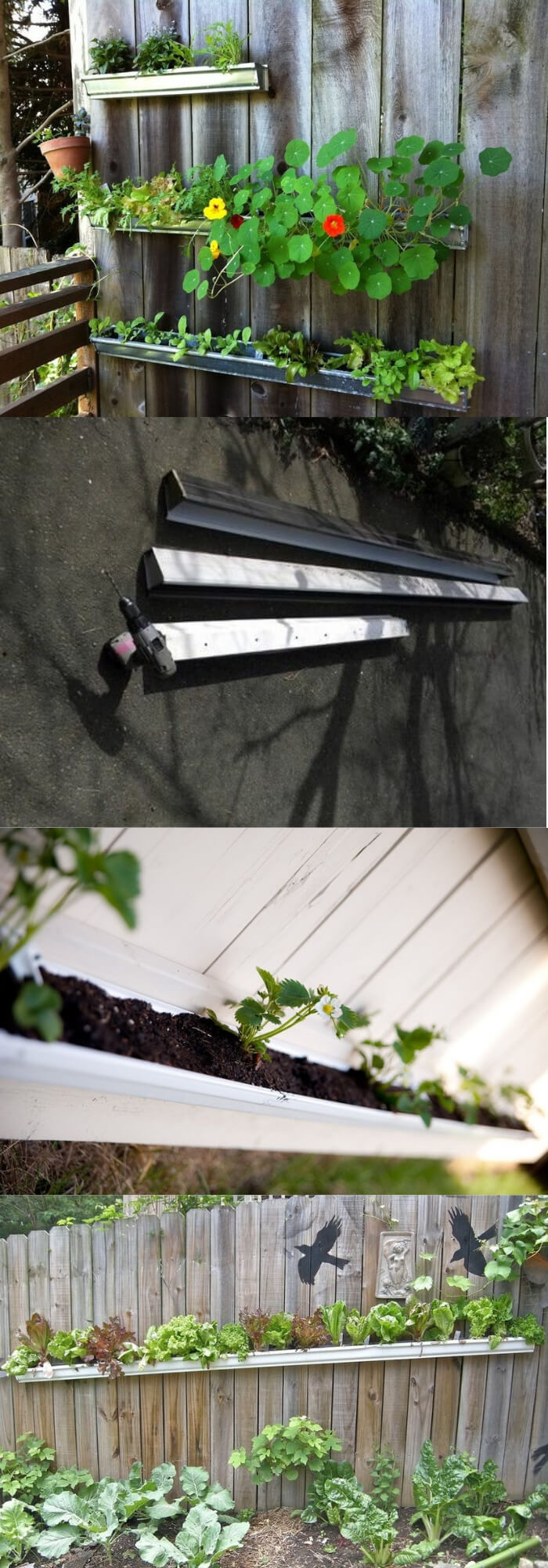 Use Gutters to Dress Up Your Fence