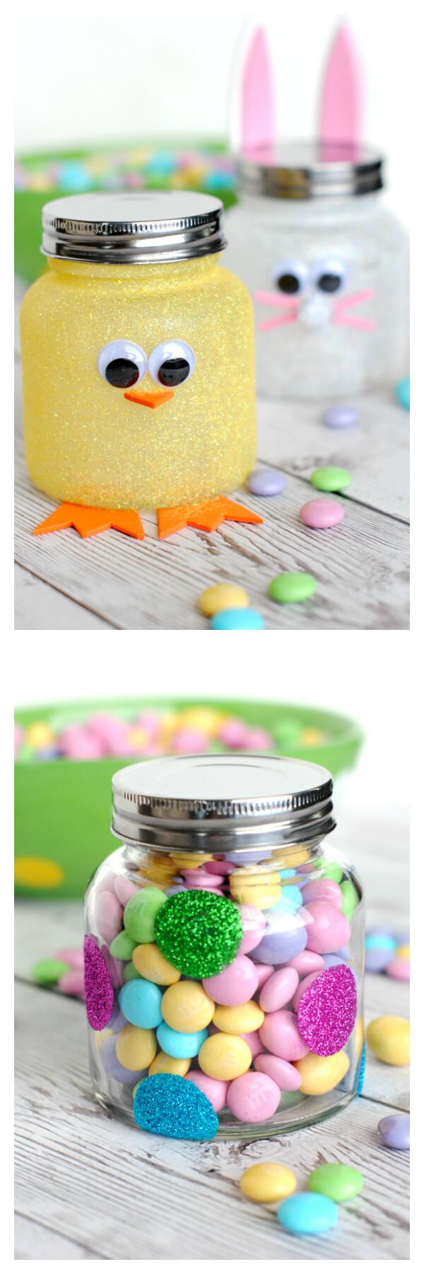 Easter candy jars | Easy & Fun Easter Crafts For Kids