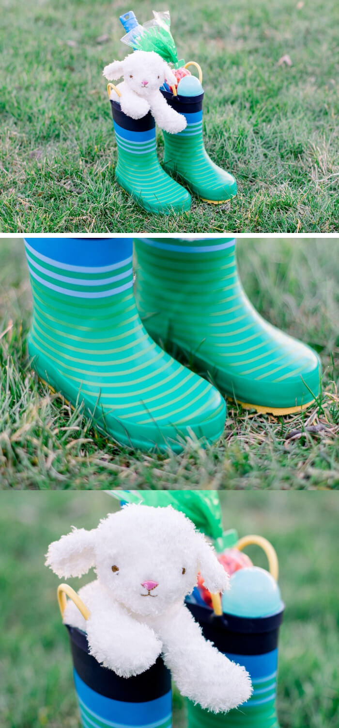 Rain boots Easter Basket | Fun & Creative Easter Basket Ideas