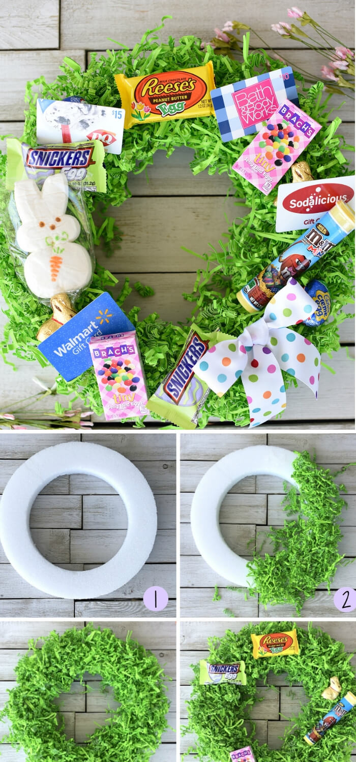 Easter Basket Wreath | Fun & Creative Easter Basket Ideas