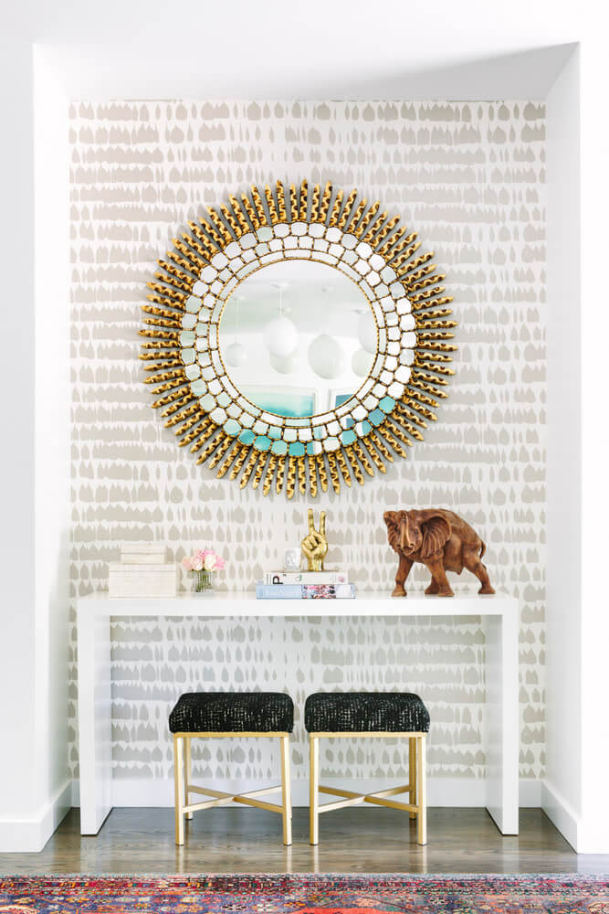 An intricate mirror | Best Entryway Mirror Decor Ideas