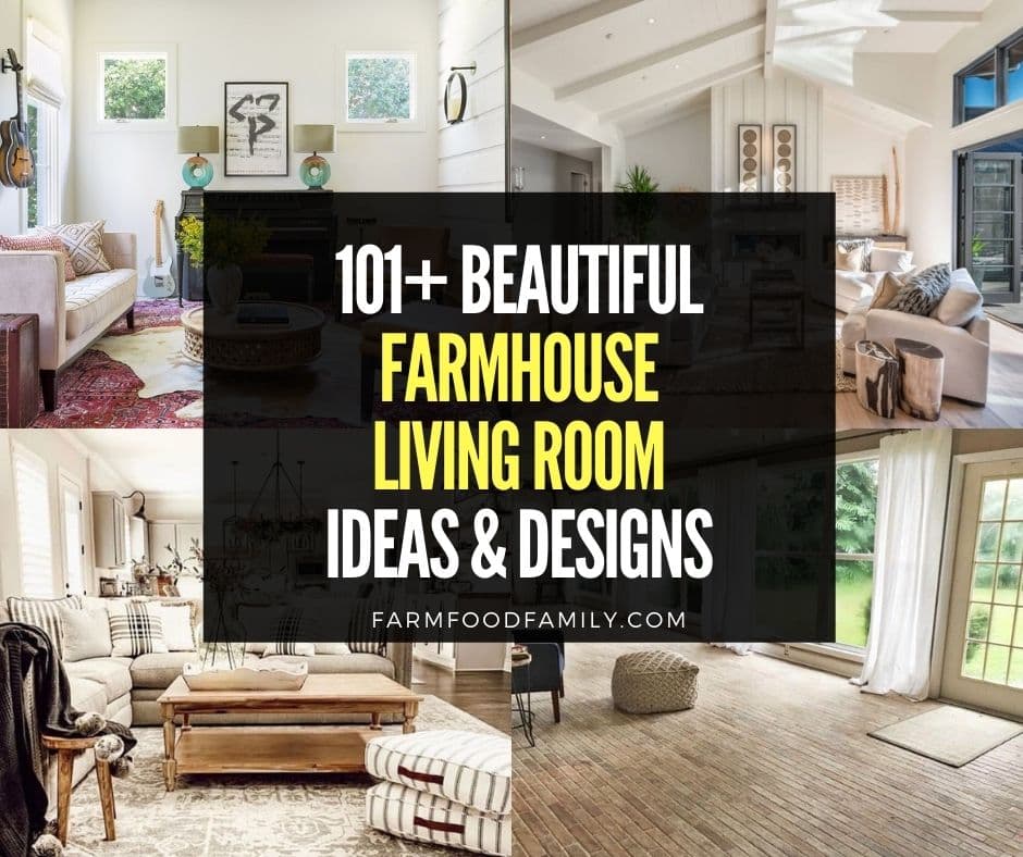 45 Best Farmhouse Living Room Decor, Old Farmhouse Decorating Ideas