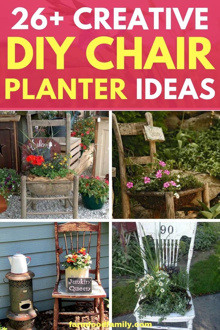 Creative Upcycled DIY Chair Planter Ideas For Your Garden
