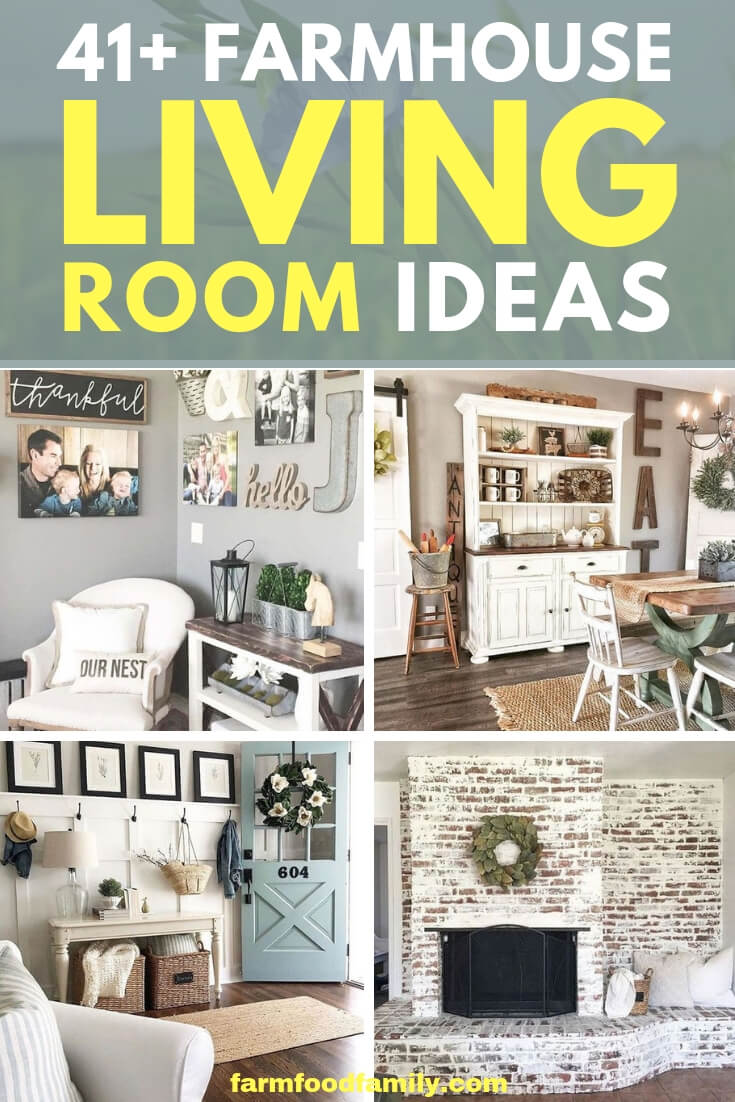 Best Farmhouse Living Room Decor & Design Ideas