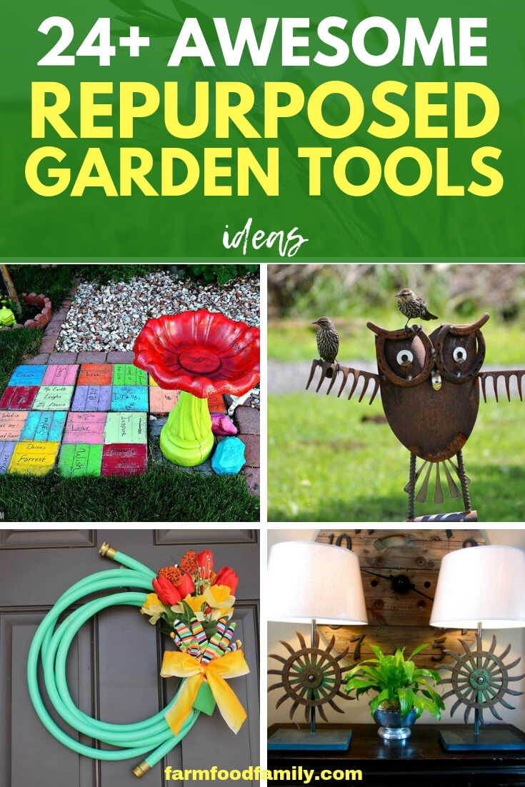 Best DIY Repurposed Garden Tools Ideas | Garden Craft Ideas
