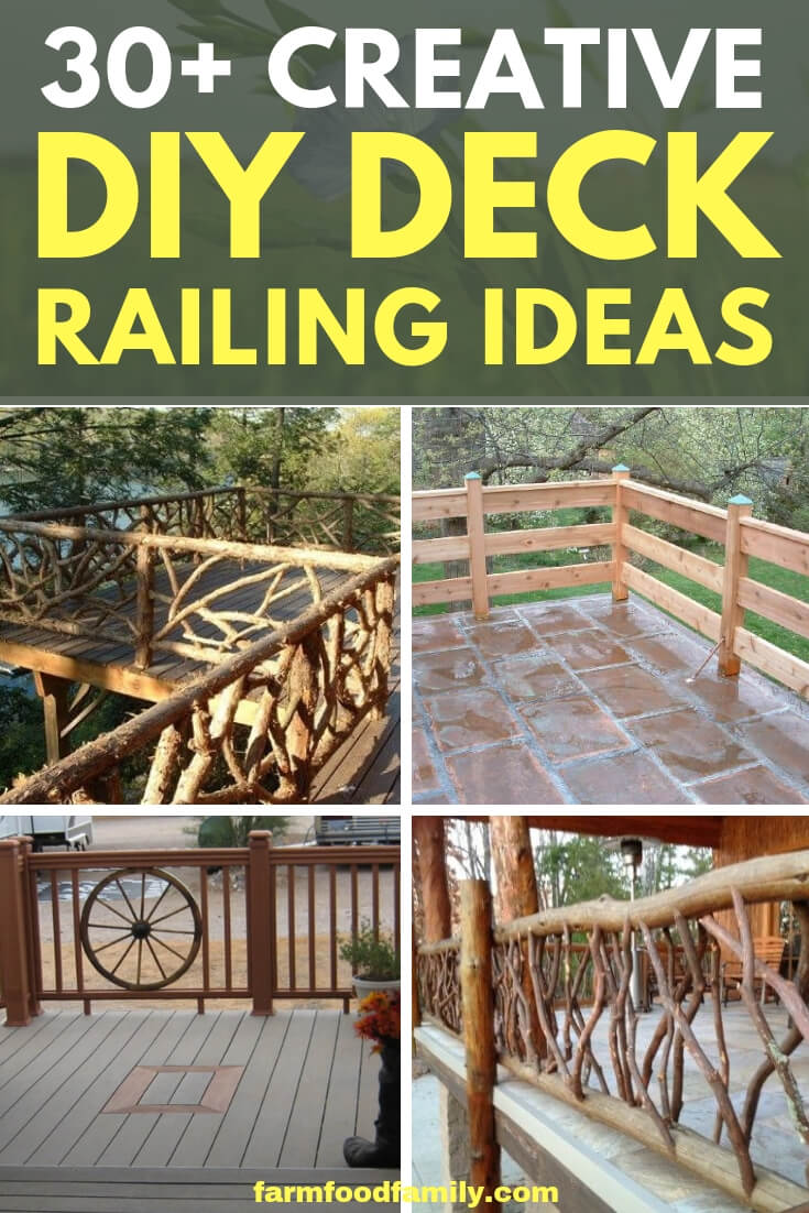 Awesome diy deck railing ideas and designs