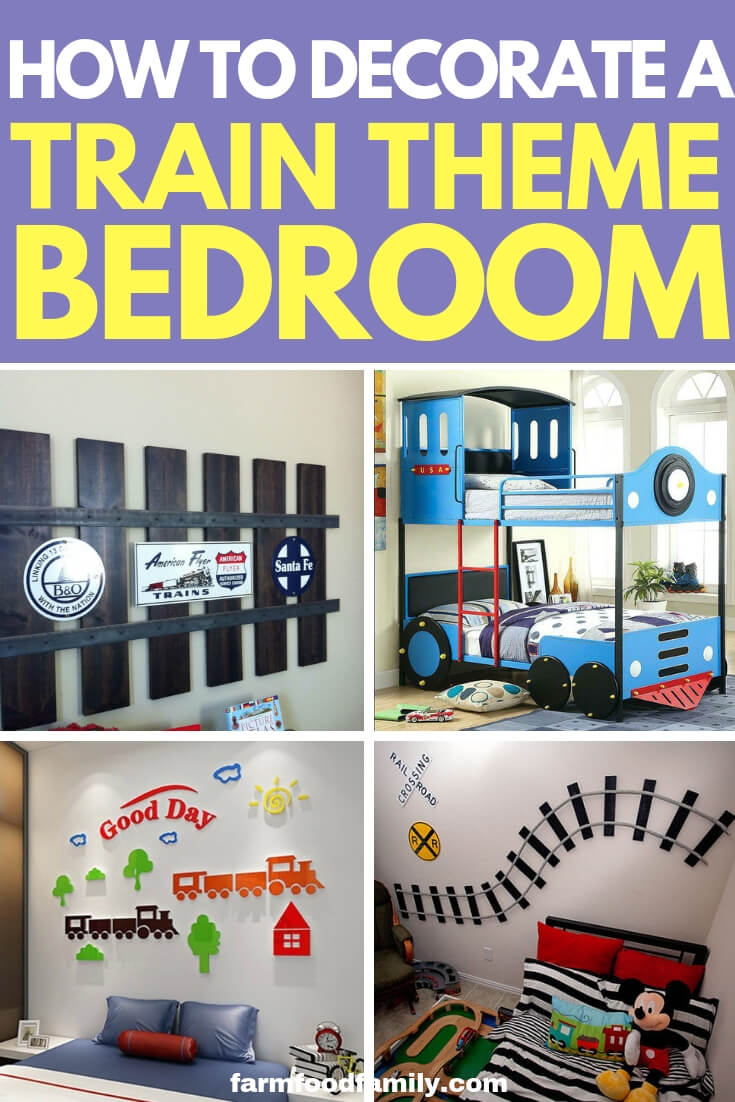 How to Decorate a Train Theme Bedroom: Design a Little Boy’s Railroad Theme Room or Nursery