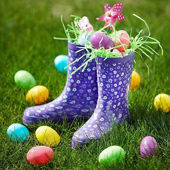 Rain boots Easter Basket | Fun & Creative Easter Basket Ideas