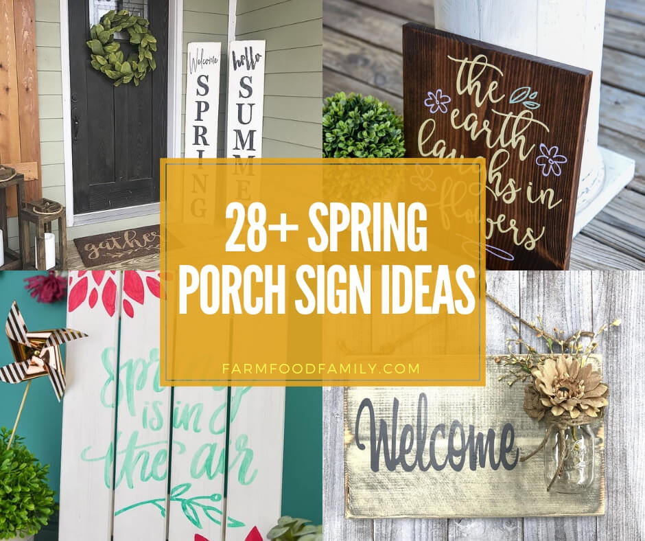28 Best Spring Porch Sign Decor Ideas Designs For 2022 - Home Sign Decor Ideas