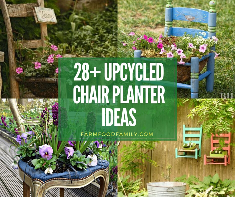 Creative upcycled chair planter ideas for your garden