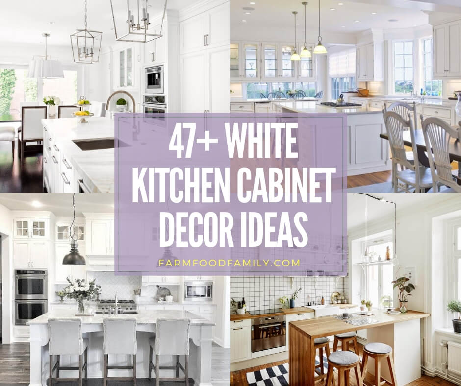 White Kichen Cabinet Decor Ideas, White Kitchen Design Ideas Pictures