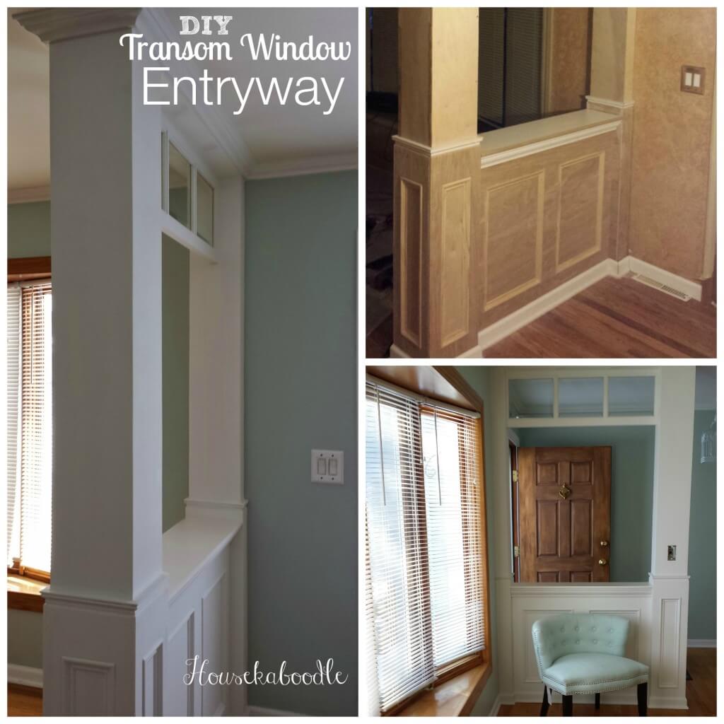 Transom Window Entryway | Amazing Wainscoting Ideas for Your New Home