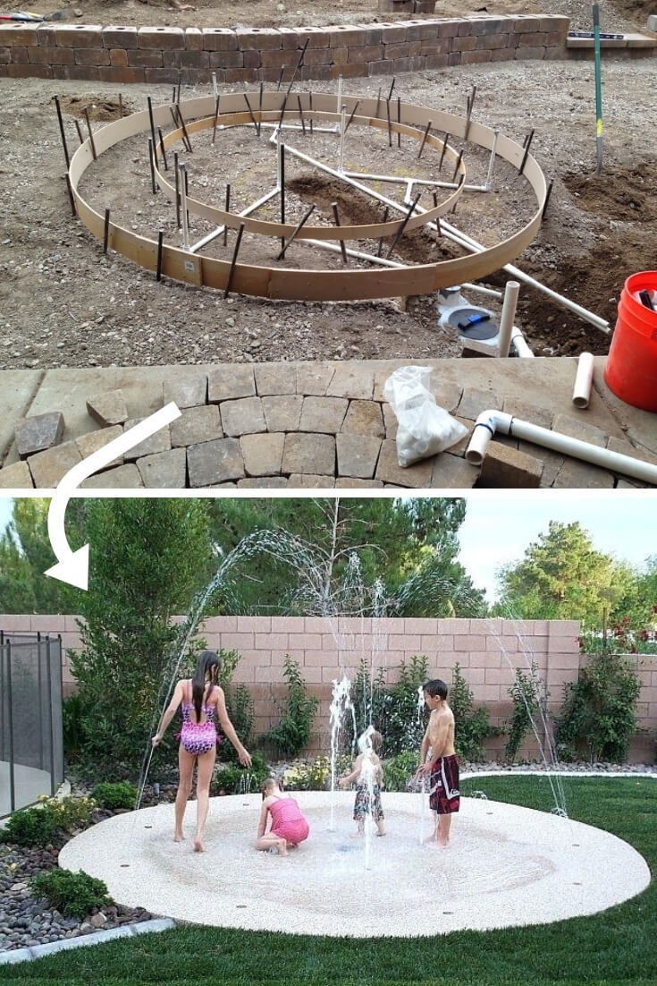 Backyard Paver Project and Splash Pad | DIY Backyard Projects For Summer | FarmFoodFamily