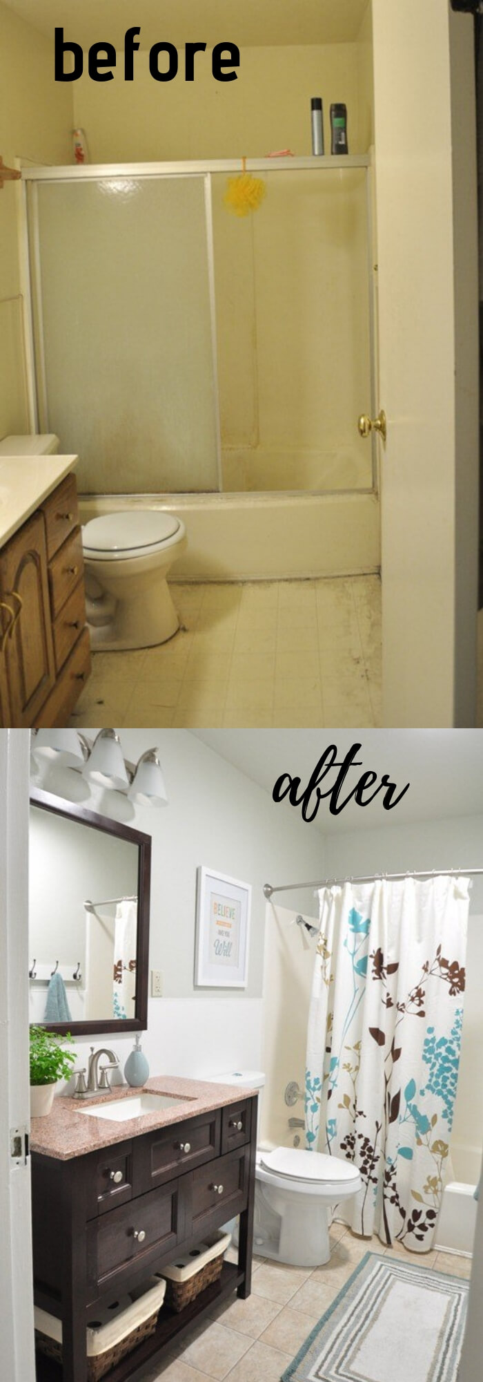 19 before and after bathroom makeovers