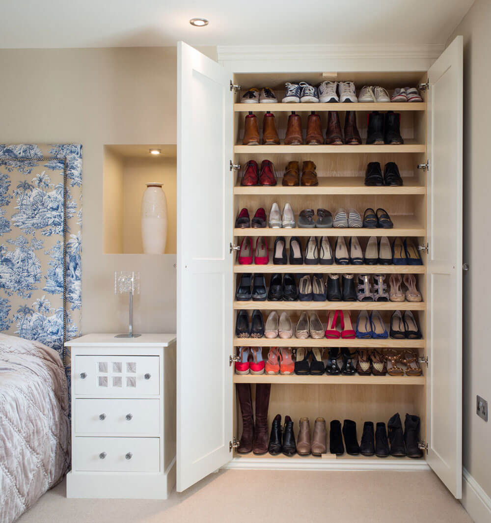 Shoe Wardrobes in bedroom | Smart Shoe Storage Ideas & Designs For Any Zoom Size