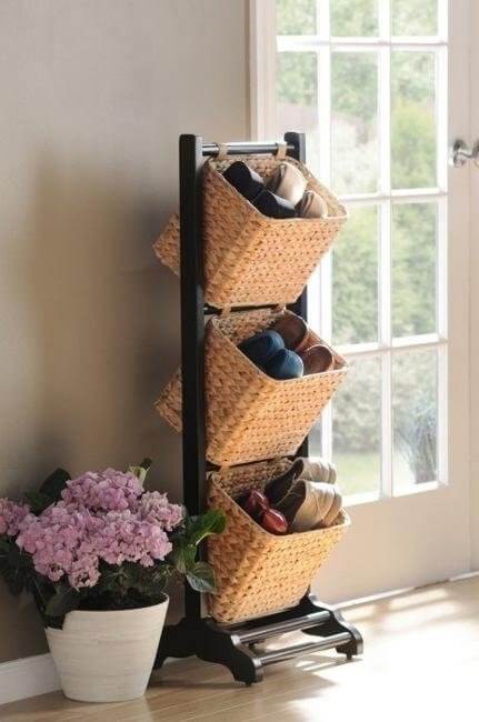 Shoe Hanging Baskets | Smart Shoe Storage Ideas & Designs For Any Zoom Size