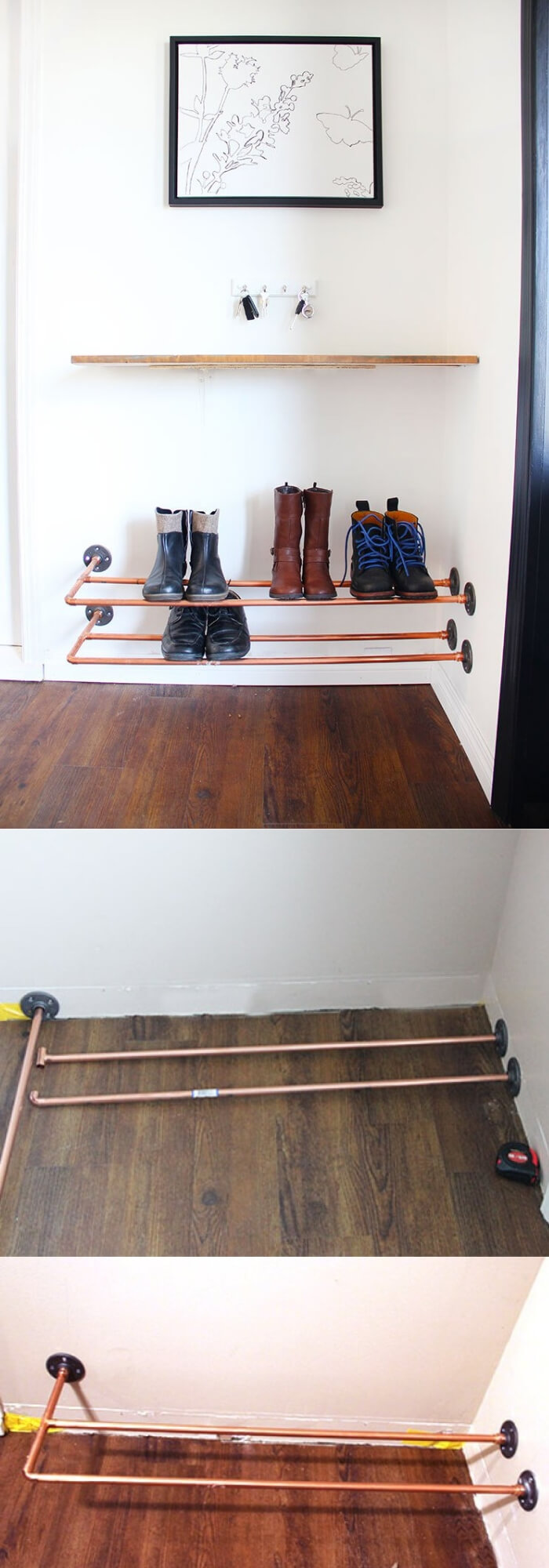 Copper Shoe Rack | Smart Shoe Storage Ideas & Designs For Any Zoom Size
