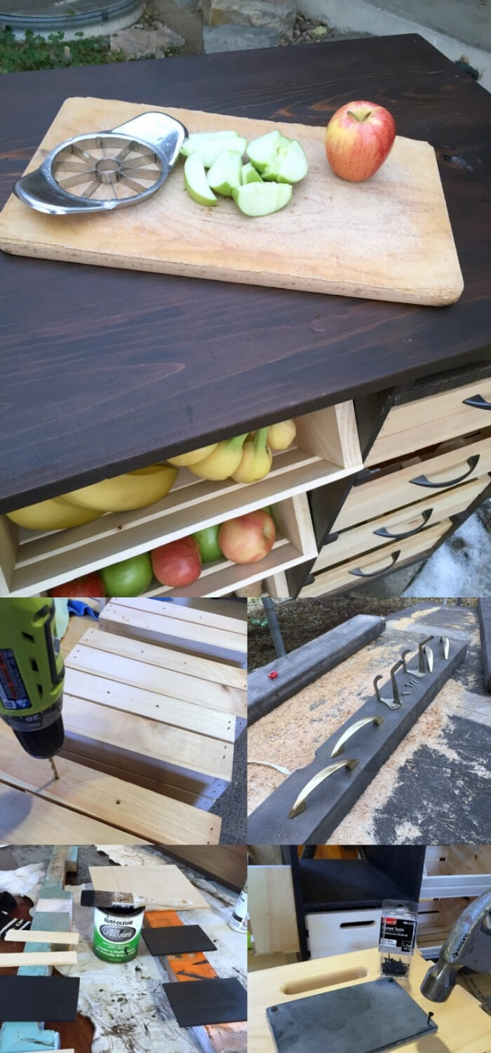 Kitchen Island with Pantry Storage | Best Fruit and Vegetable Storage Ideas For Your Kitchen