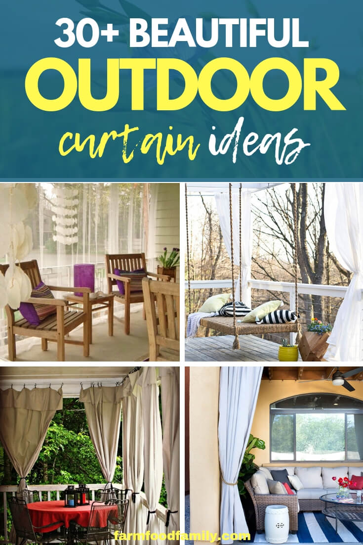 creative outdoor curtain ideas & designs that will spice up your outdoor space