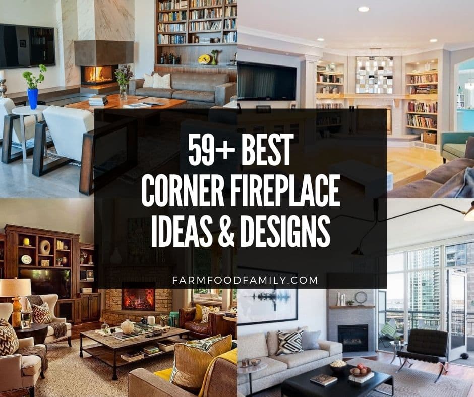 59 Elegant Corner Fireplace Ideas, How To Redo A Corner Fireplace