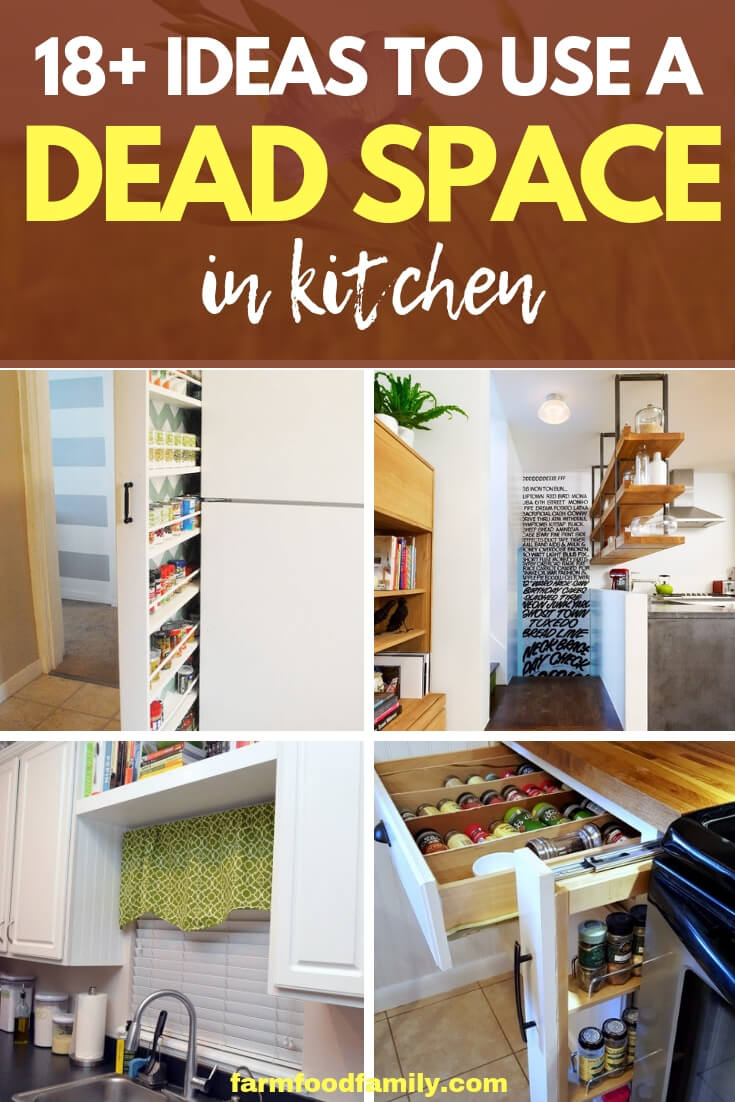 18+ Kitchen Storage Ideas To Use a Dead Space