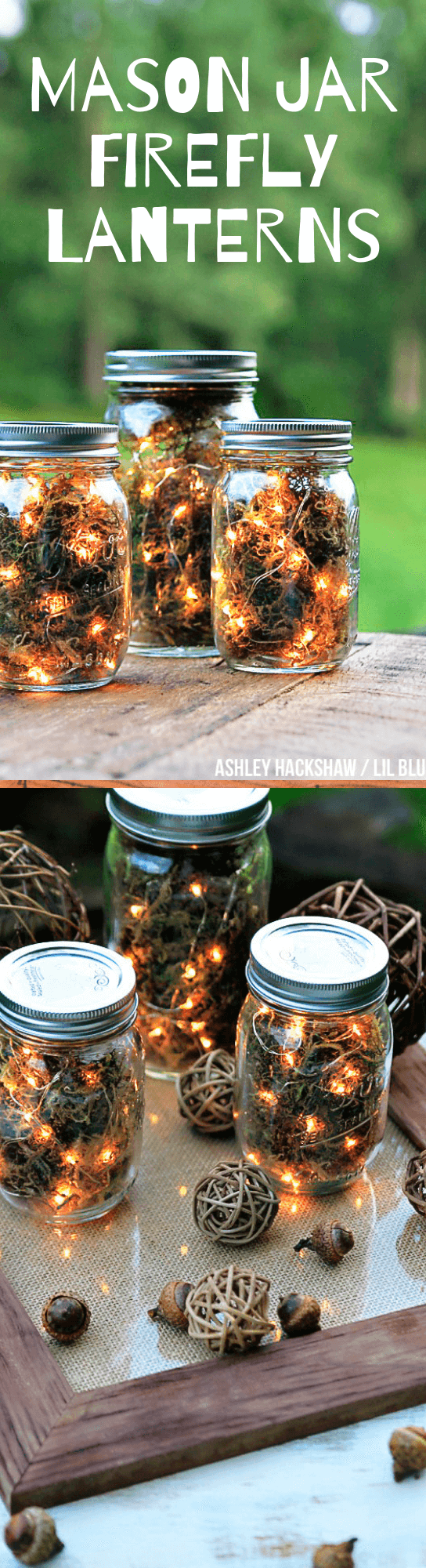 Mason Jar Firefly Lanterns