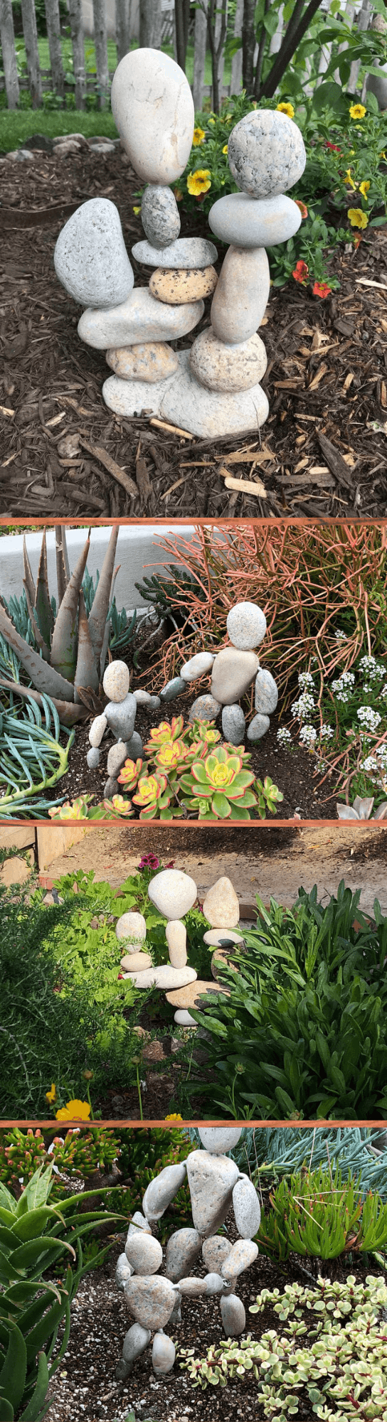 Medium Beach Rock Garden Sculpture From Cape Cod