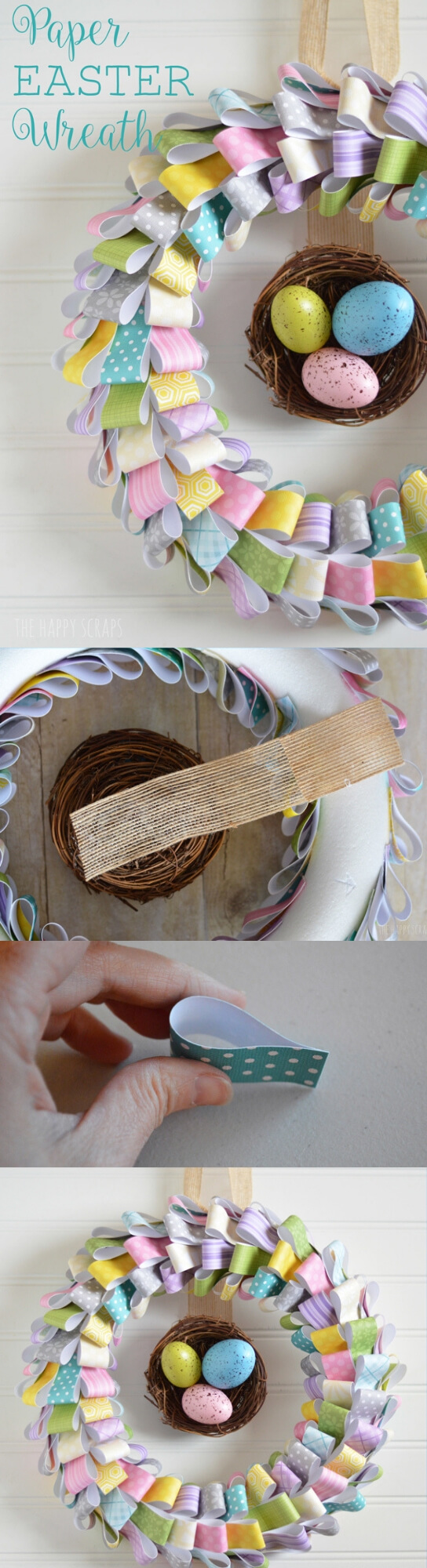 Paper Easter Wreath DIY | Best DIY Easter Wreath Ideas & Designs