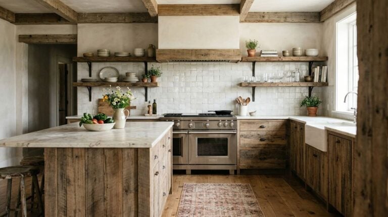 9 Charming Reclaimed Wood Kitchen Projects That Are Safe to Cook Around