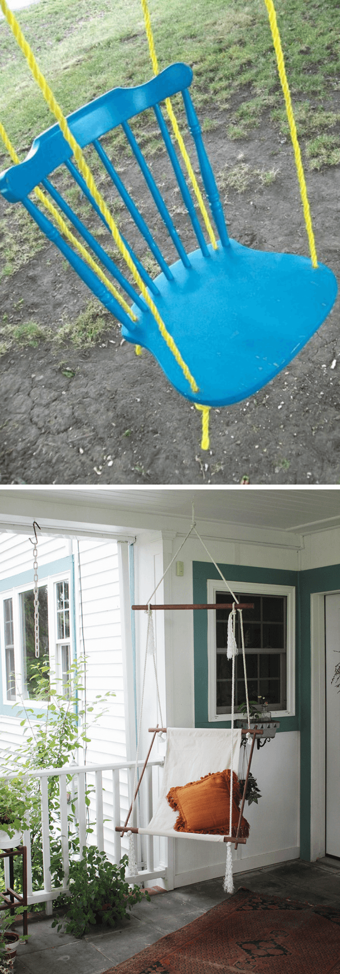 best backyard hammock ideas DIY Hanging from chair