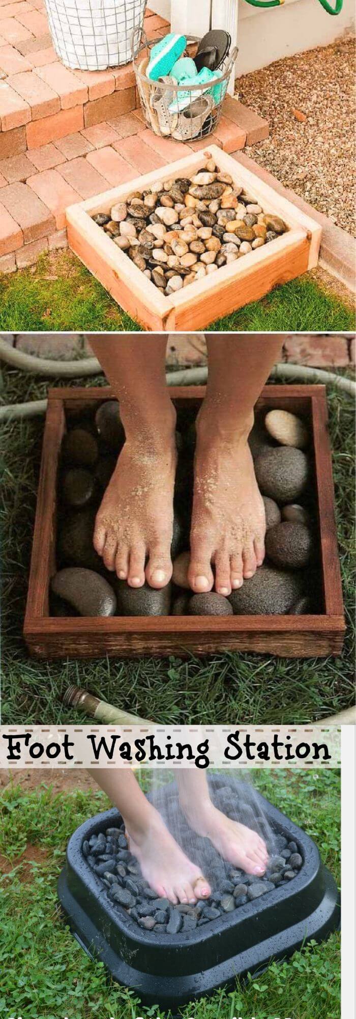 Foot washing station