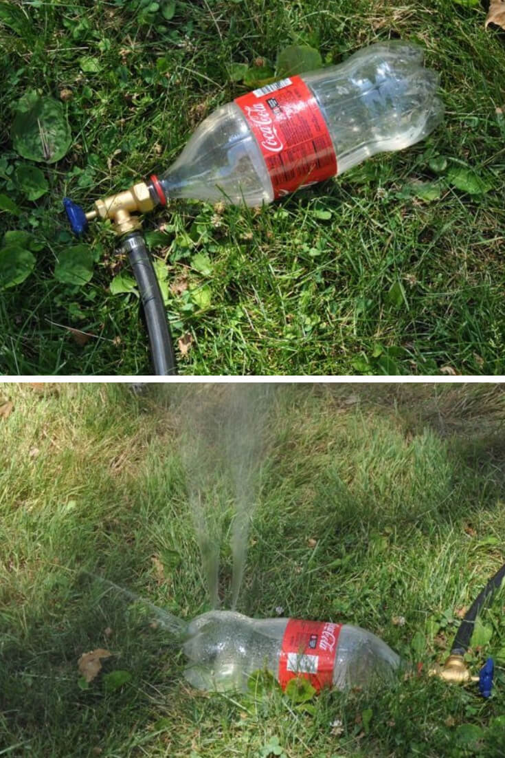 Soda Bottle Sprinkler